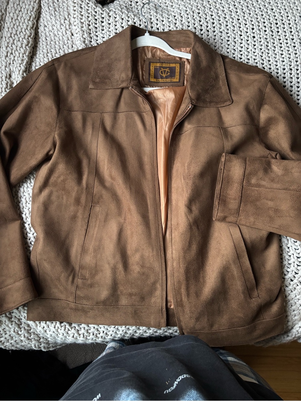Vintage Suede Brown Jacket by VC COLLECTION